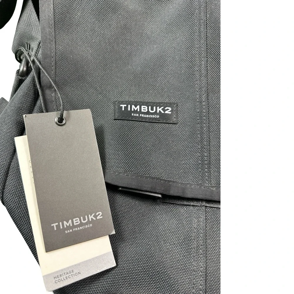 Timbuk2 Classic Messenger Bag Jet Black Full Sail University Size M 1108-4-6114